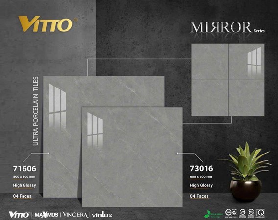Gạch VITTO 60x60cm 73016 siêu bóng 