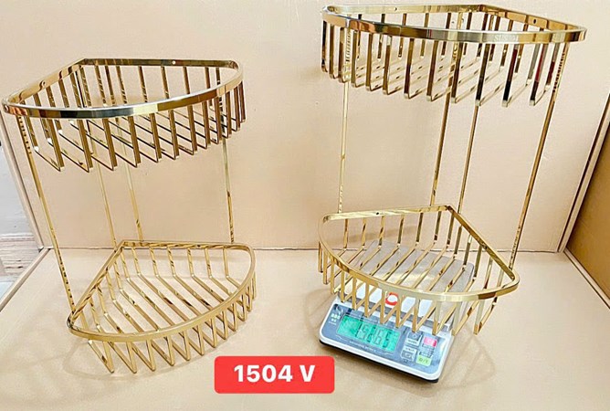 Kệ góc 2 tầng Inox 304 -MK1504 V