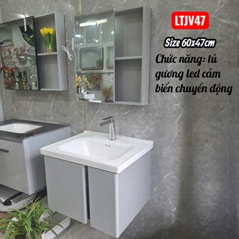 Lavabo tủ Gương Led LT 47- 70x47 cm