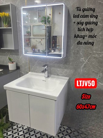 Lavabo tủ Gương Led LT 50- 70x47 cm