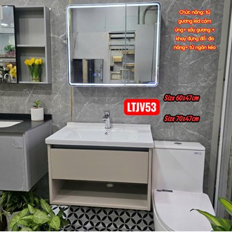 Lavabo tủ Gương Led LT 53-70x47 cm
