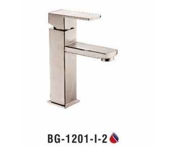 Vòi lavabo BIGGO nóng lạnh Inox 304 BG-1201 - I -2 Vòi lavabo BIGGO nóng lạnh Inox 304 BG-1201 - I -2
