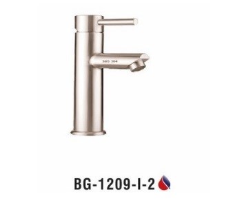 Vòi lavabo BIGGO nóng lạnh Inox 304 BG-1209 - I -2 Vòi lavabo BIGGO nóng lạnh Inox 304 BG-1209 - I -2