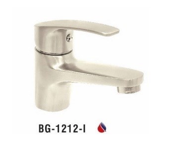 Vòi lavabo BIGGO nóng lạnh Inox 304 BG-1212-I Vòi lavabo BIGGO nóng lạnh Inox 304 BG-1212-I