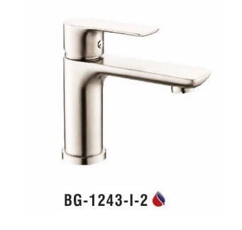 Vòi lavabo BIGGO nóng lạnh Inox 304 BG-1243 - I -2 Vòi lavabo BIGGO nóng lạnh Inox 304 BG-1243 - I -2