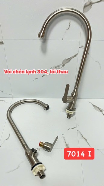 Vòi rửa chén lạnh VCL03- Inox 304 mờ 