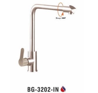 Vòi rửa chén nóng lạnh Inox 304 Biggo BG-3202-IN