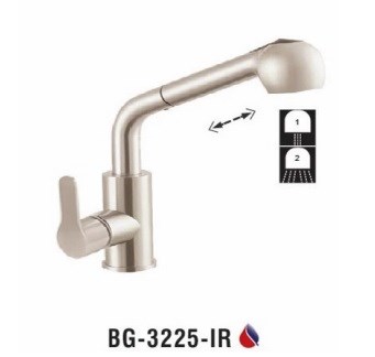 Vòi rửa chén nóng lạnh Inox 304 Biggo BG-3225-IR Vòi rửa chén nóng lạnh Inox 304 Biggo BG-3225-IR